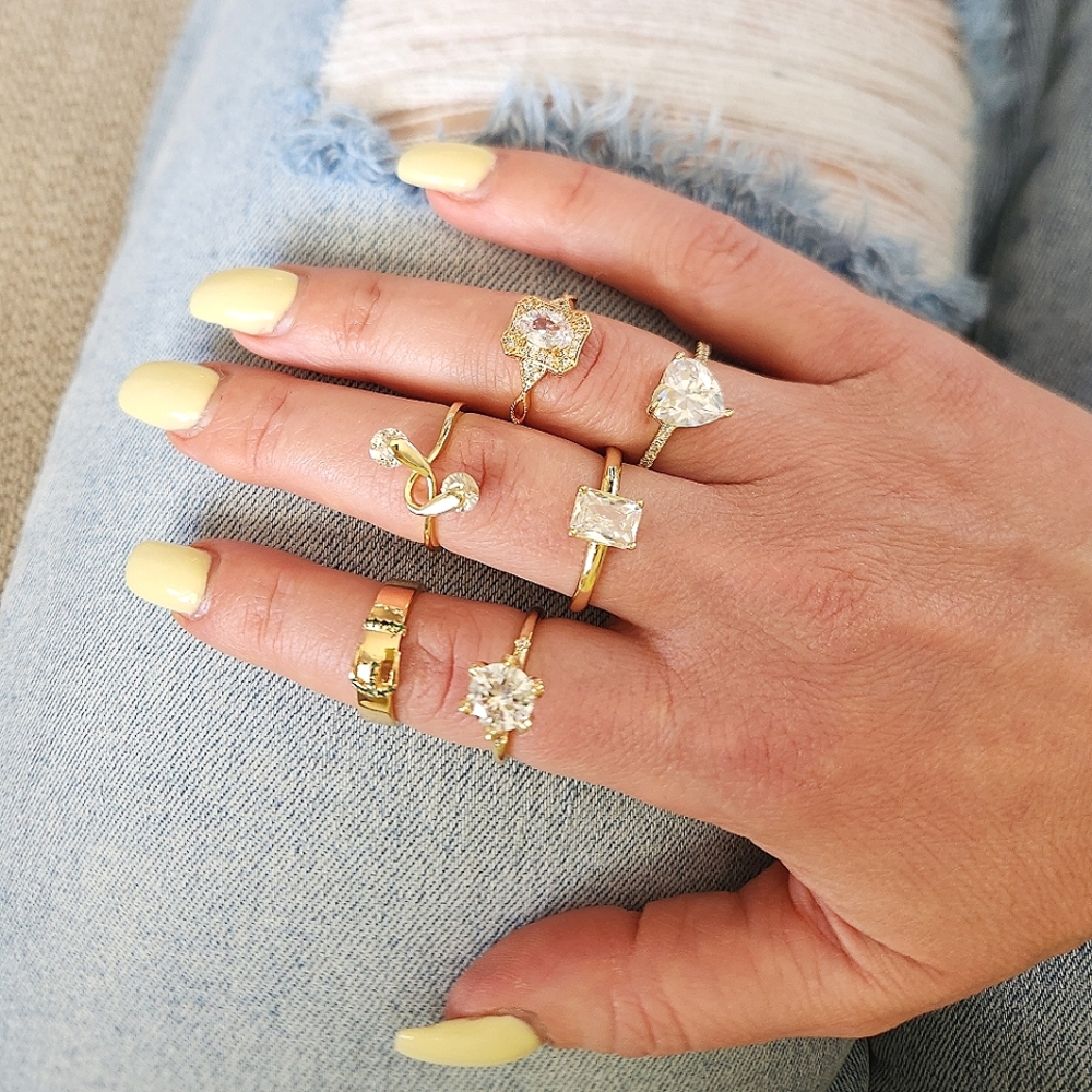 NWOT Pretty Bird Set Of 12 Rings - Picture 2 of 6